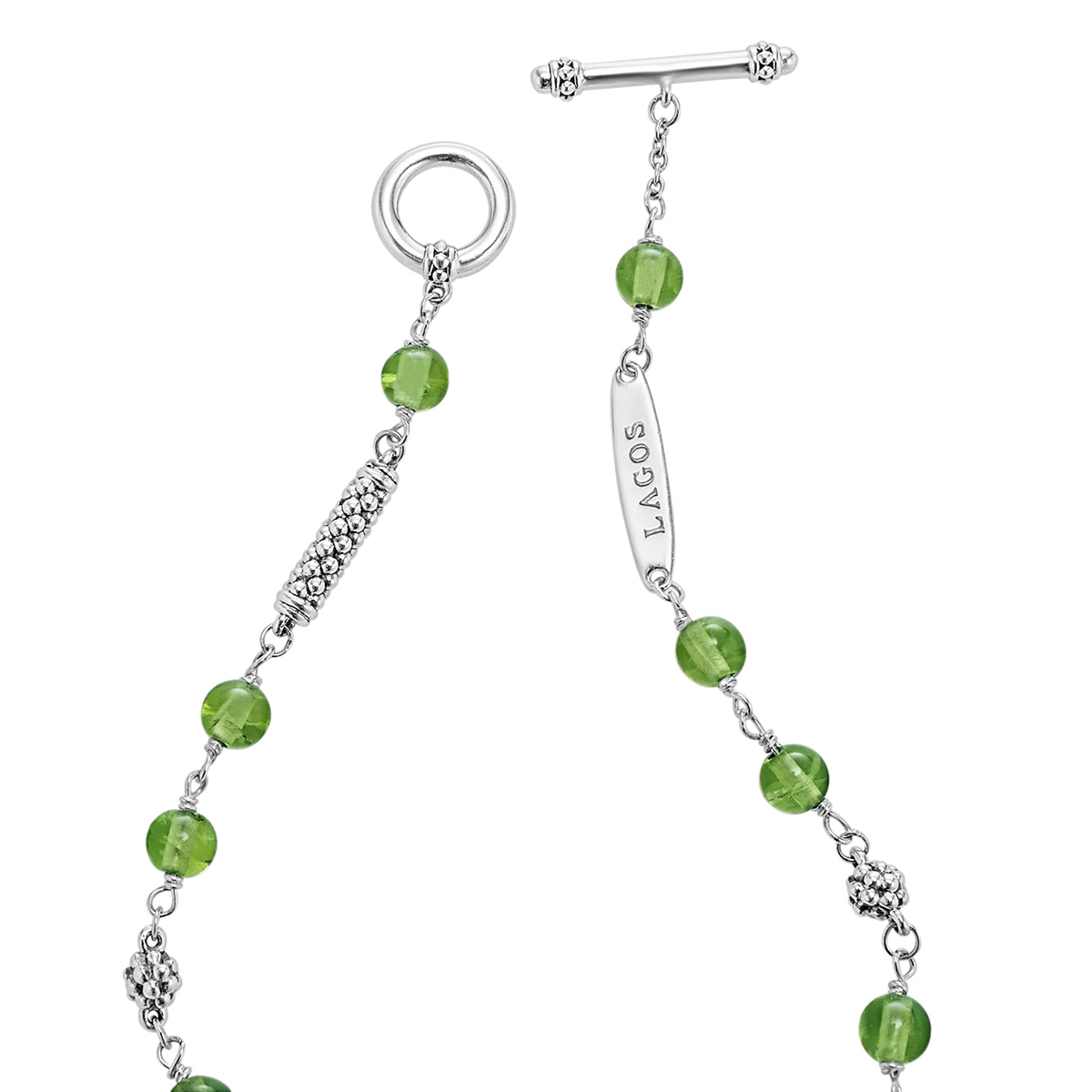 LAGOS Caviar Icon Peridot Beaded Bracelet, 7.75