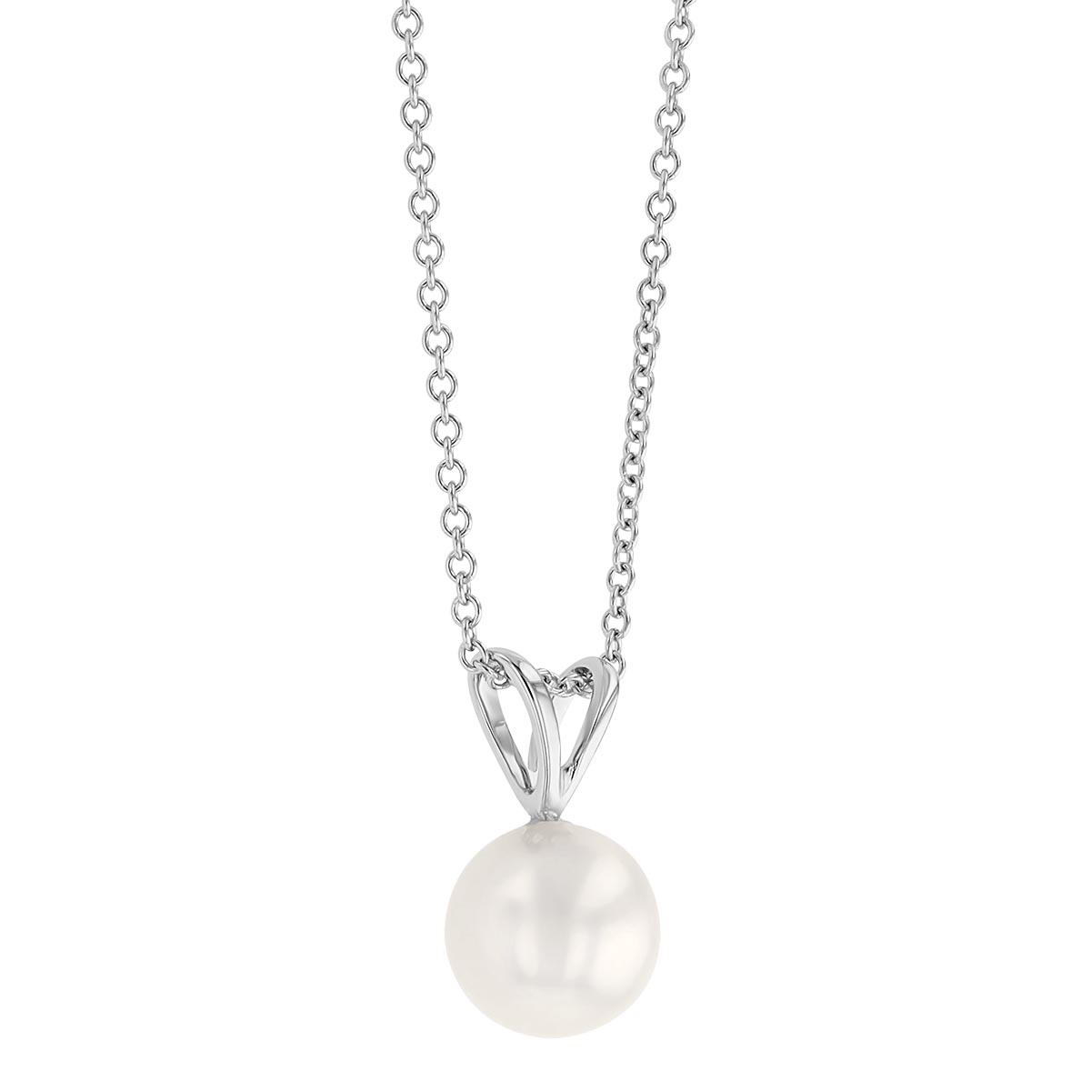 TARA Pearls Akoya Single Cultured Pearl Pendant in White Gold, 18
