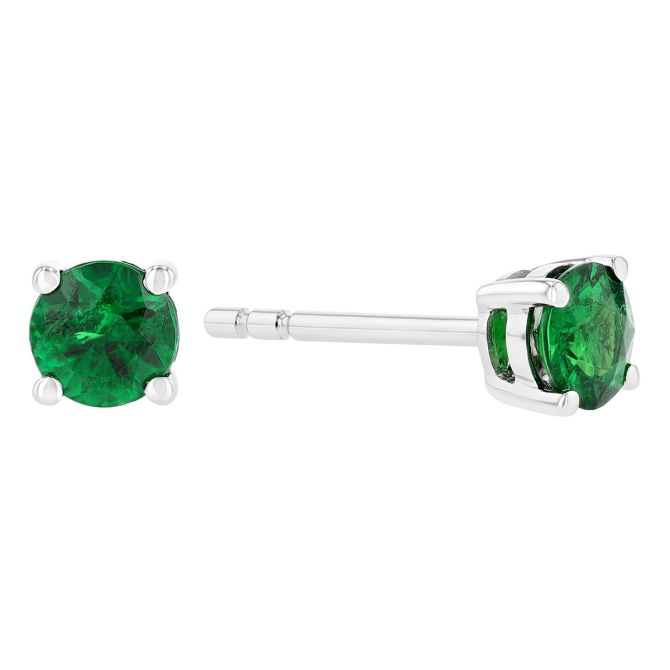 Tsavorite stud earrings new arrivals