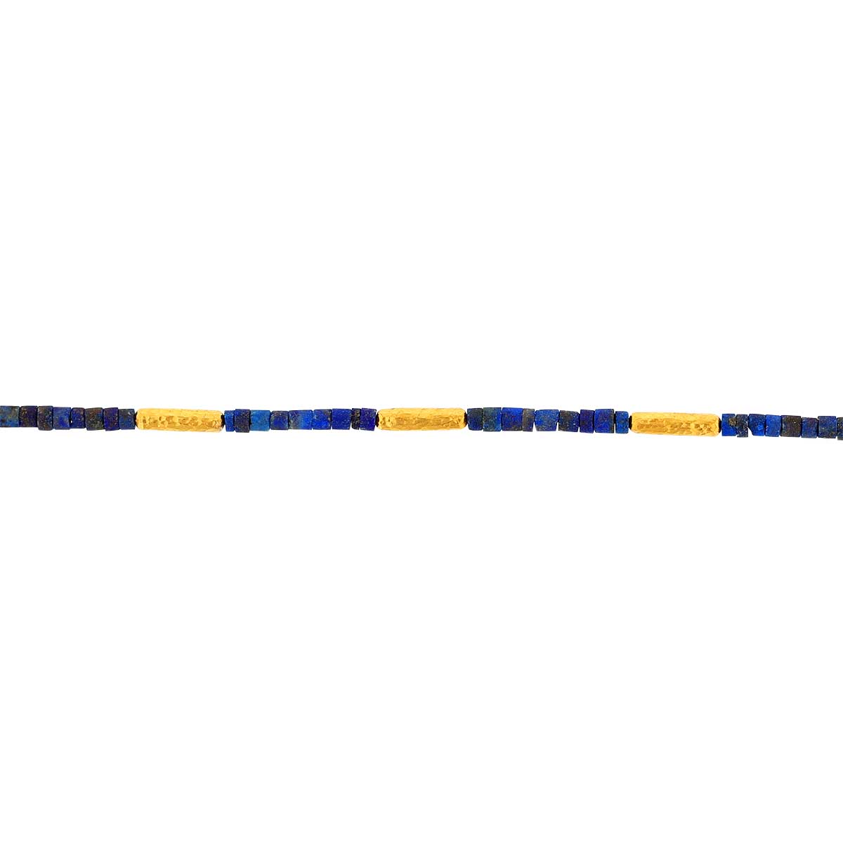 Marika Lapis Lazuli Bead & Yellow Gold Rounded Link Bracelet, 7.5