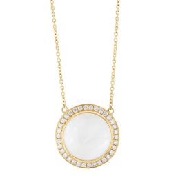 ★PEARLY MORE★ Three Ball Pendant Necklace Flowing Three Pearl Pendant Necklace 14K Yellow Gold