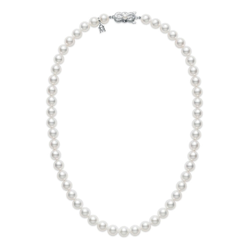Mikimoto Akoya Cultured Pearl Strand Necklace with White Gold Clasp, 16