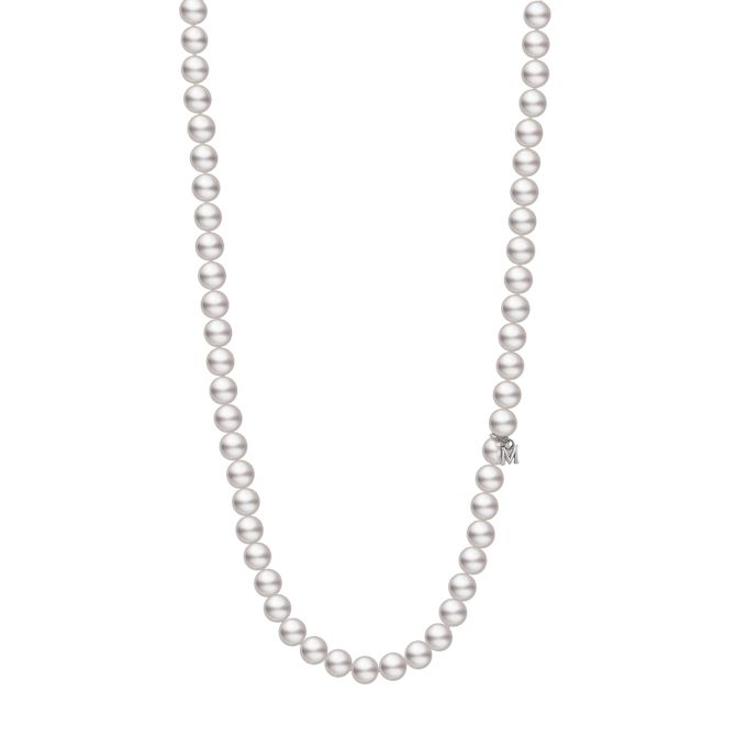Mikimoto Akoya Cultured Pearl Strand Necklace in White Gold, 16", 6.5-7 mm