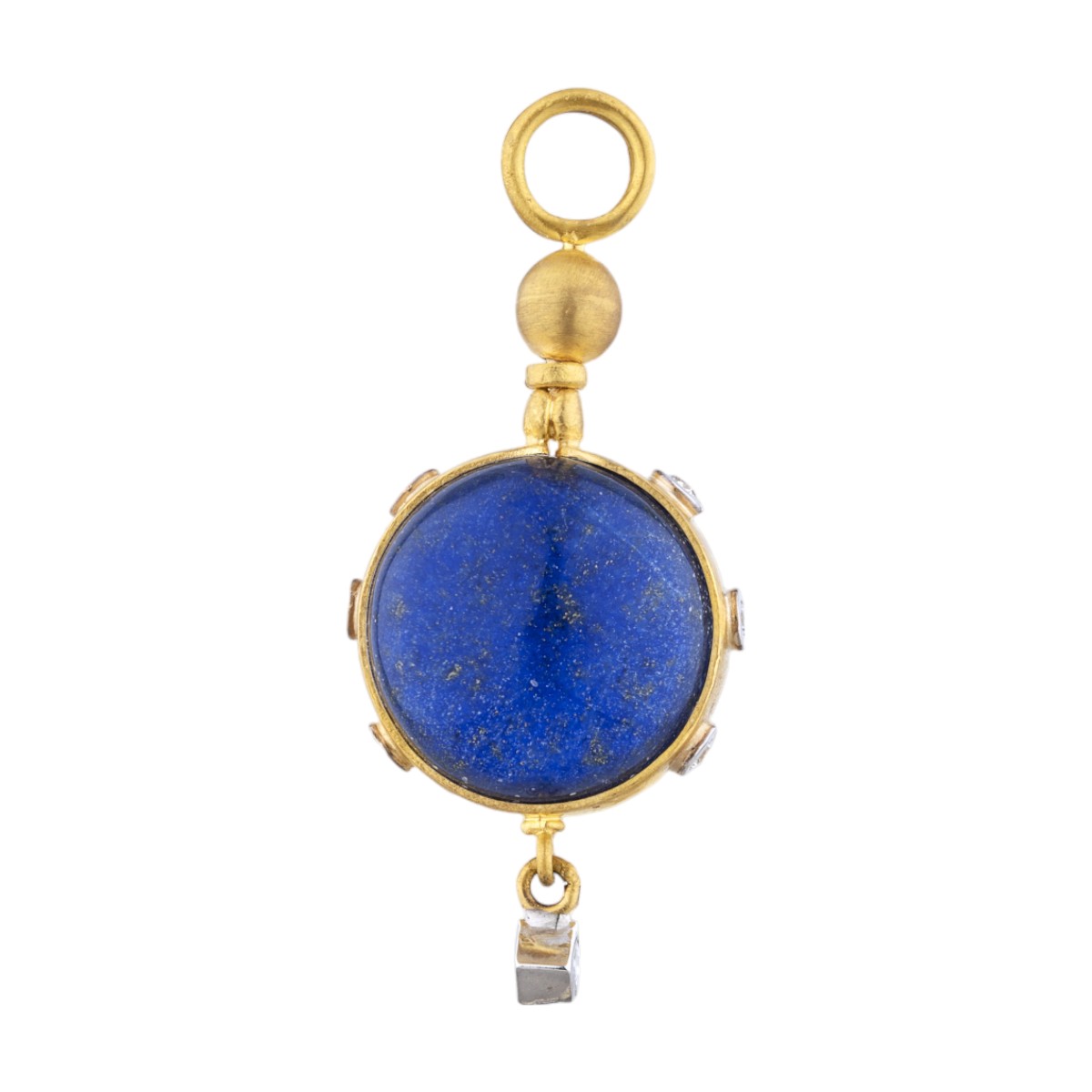 Lika Behar Day-N-Night Crystal Quartz, Lapis, & Mother of Pearl Triplet Pendant