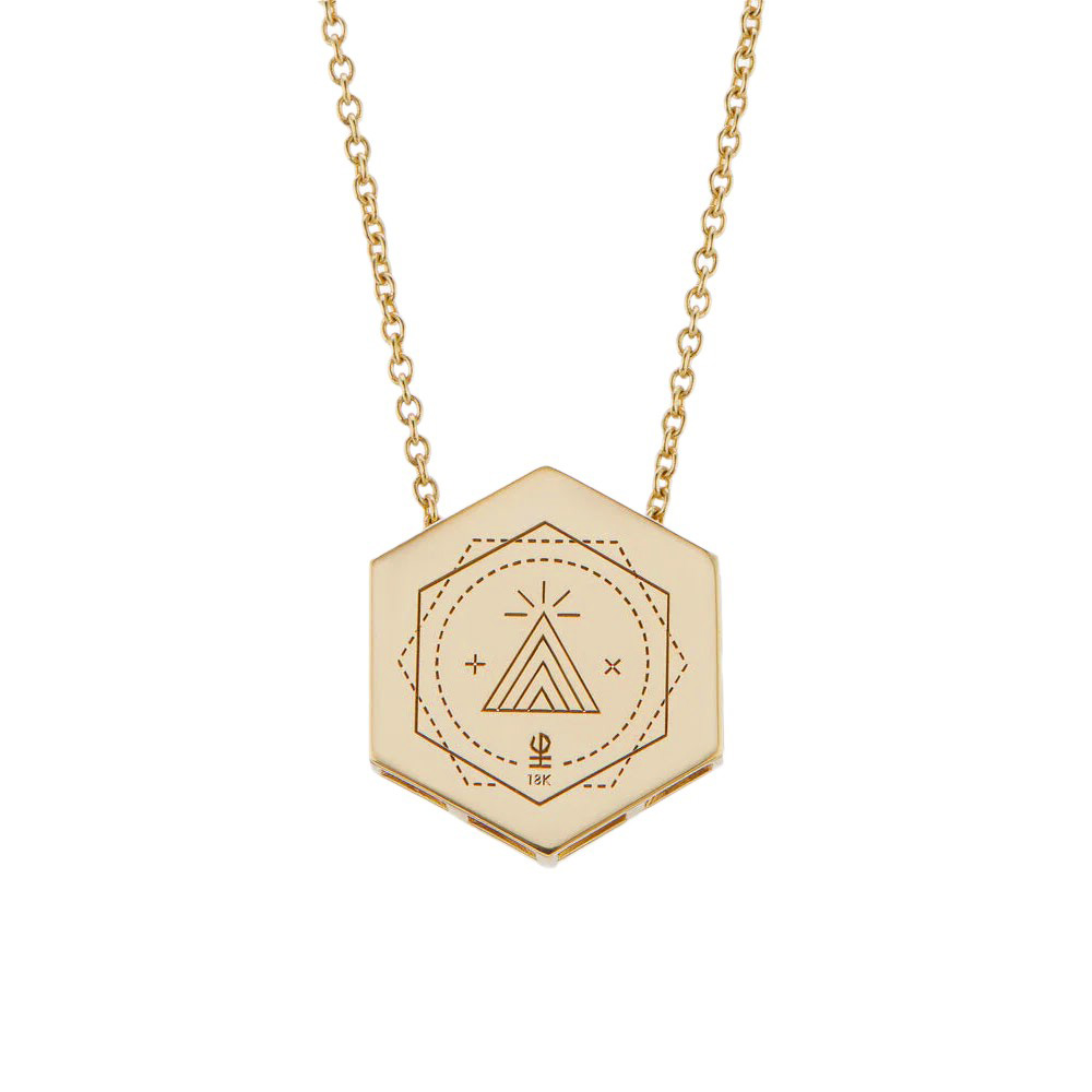 Harwell Godfrey Turquoise & Peridot Evil Eye Pendant in Yellow Gold, 18