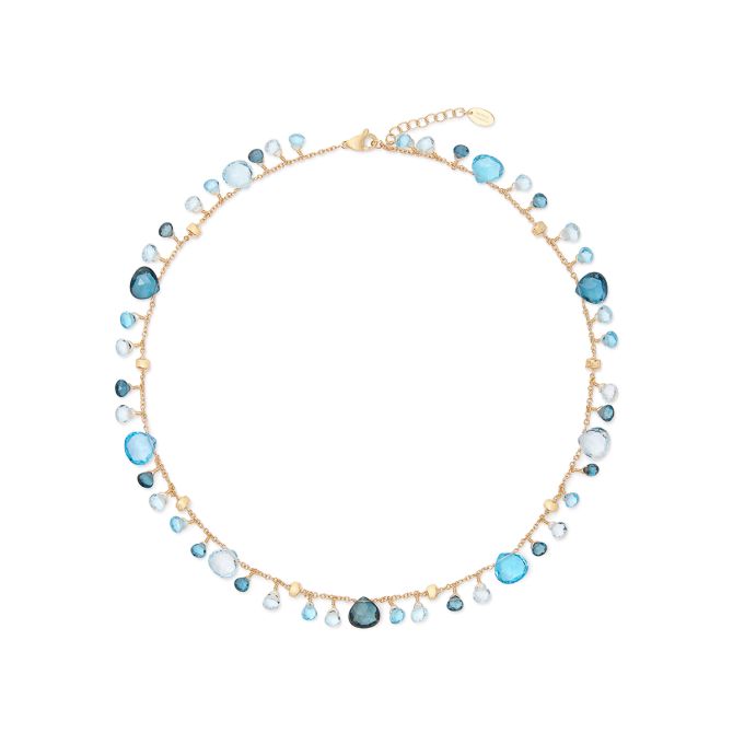 Marco Bicego Paradise Mixed Topaz Necklace in 18K Yellow Gold, 16.5"