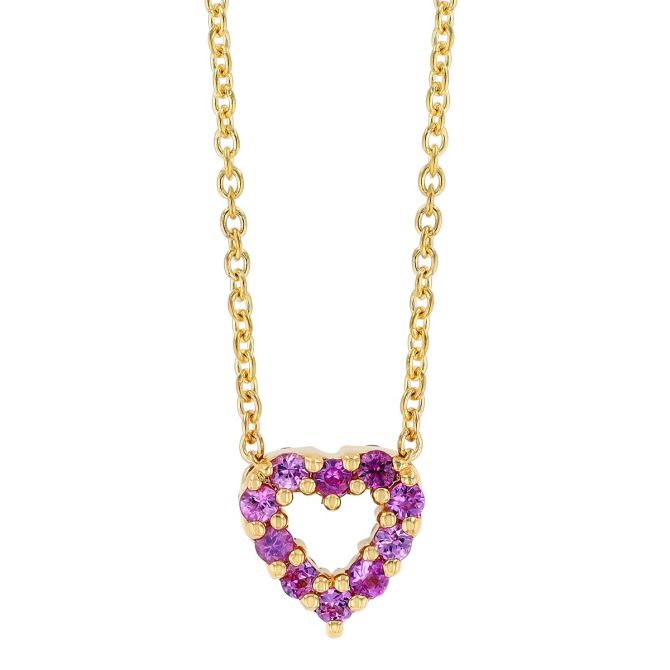 Roberto Coin Tiny Treasures Pink Sapphire & Diamond