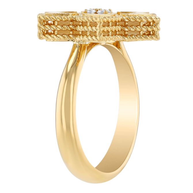 Roberto Coin Vernazza Diamond & Mother of Pearl Flower Ring Roberto Coin Vernazza Diamond & Mother of Pearl Flower Ring