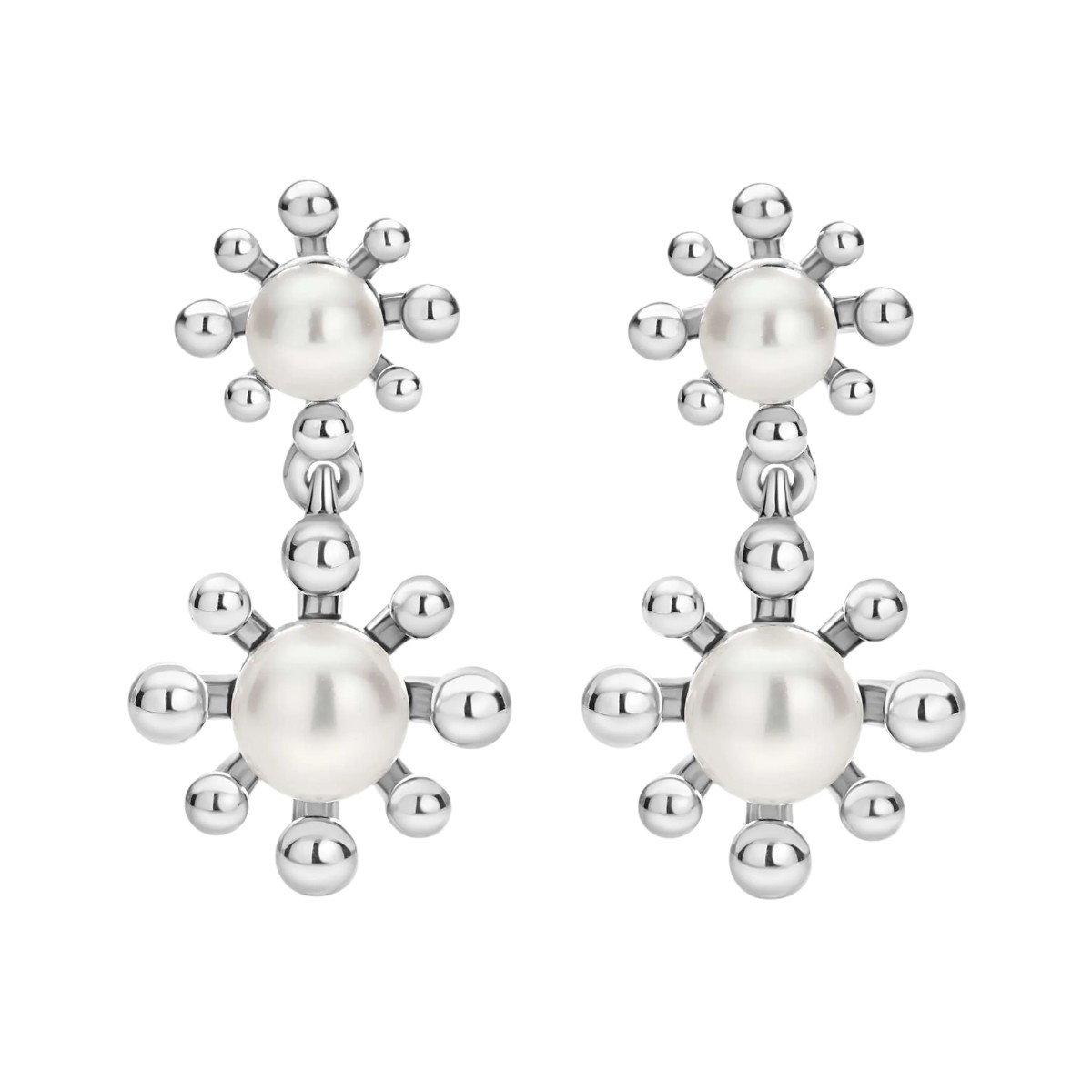 Lagos Luna Fleur Pearl Drop Earrings