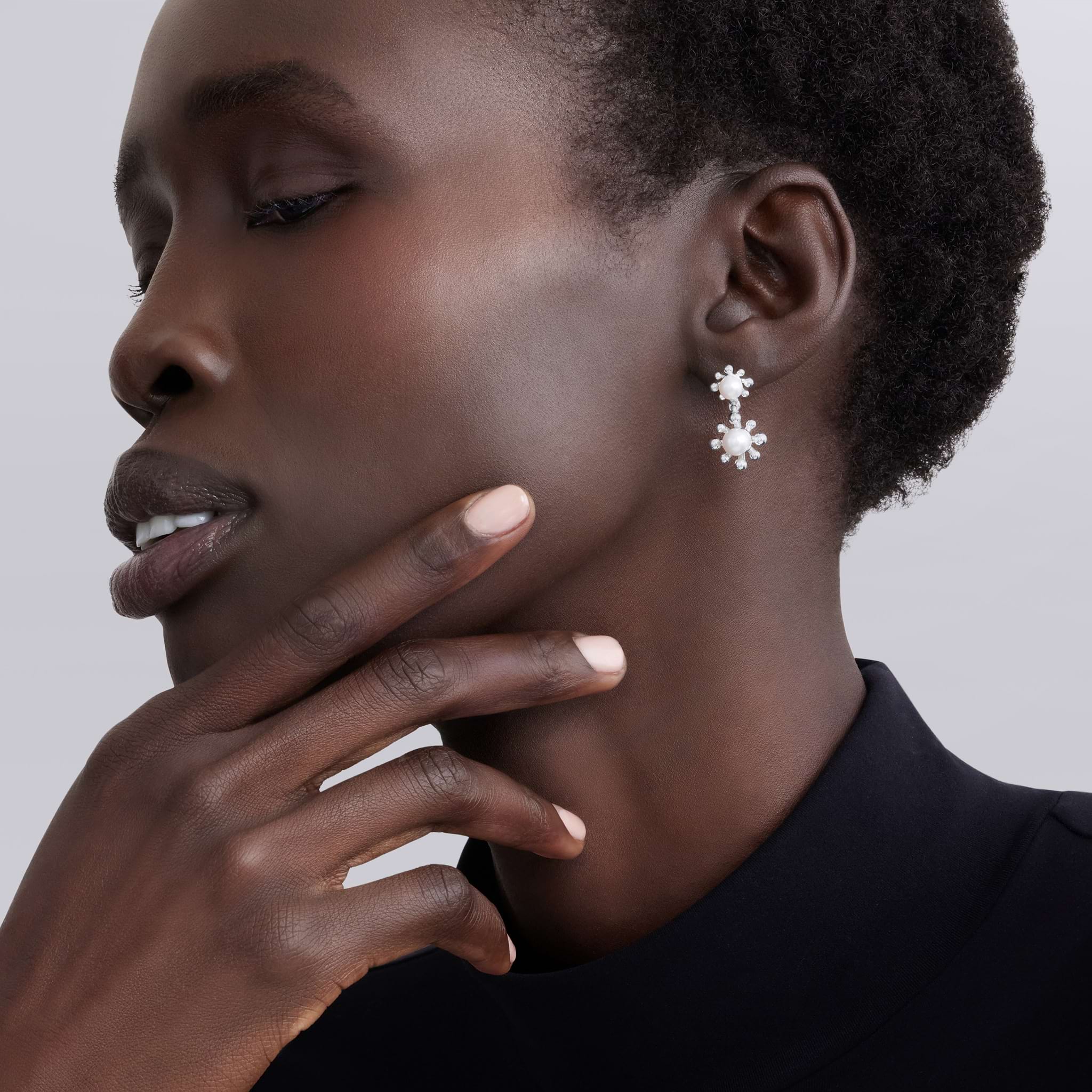 Lagos Luna Fleur Pearl Drop Earrings