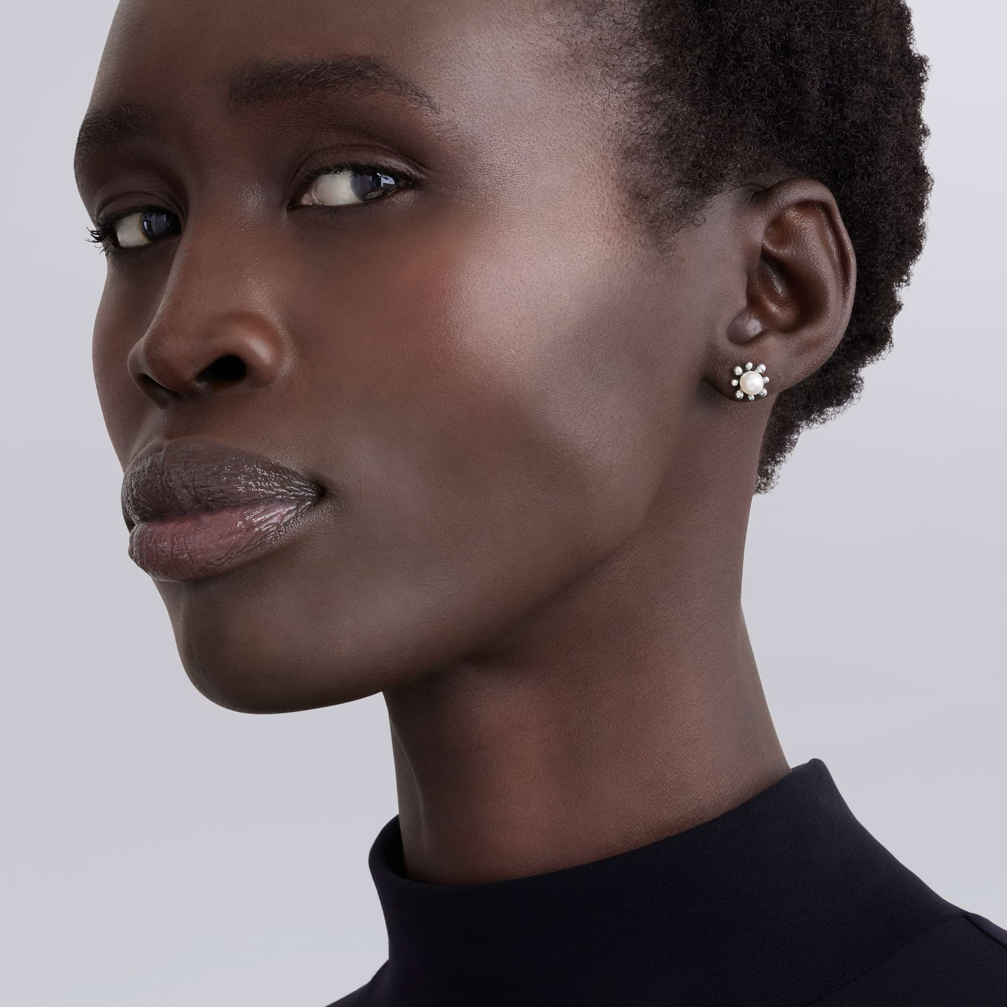 Lagos Luna Fleur Pearl Stud Earrings