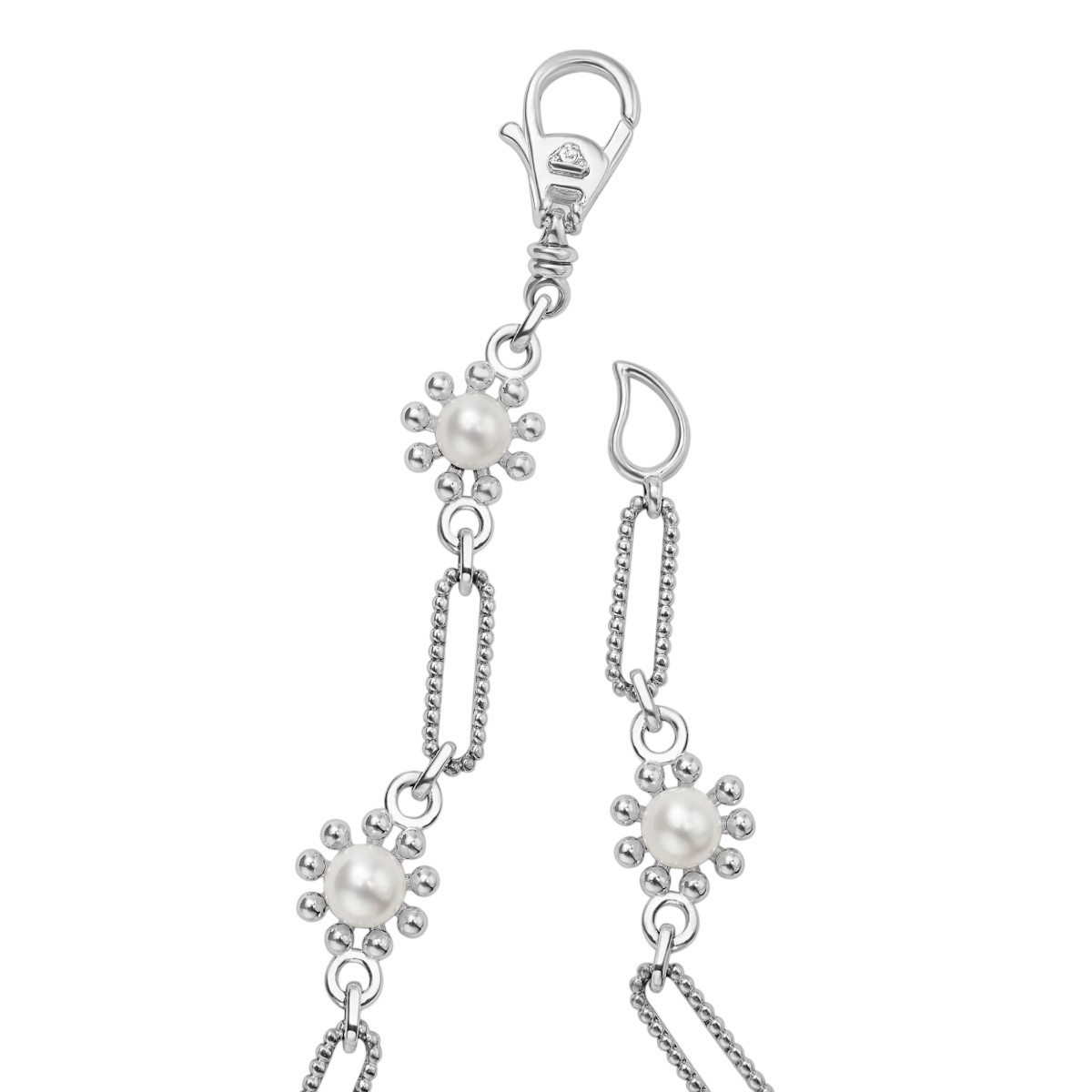 Lagos Luna Fleur Pearl Link Necklace