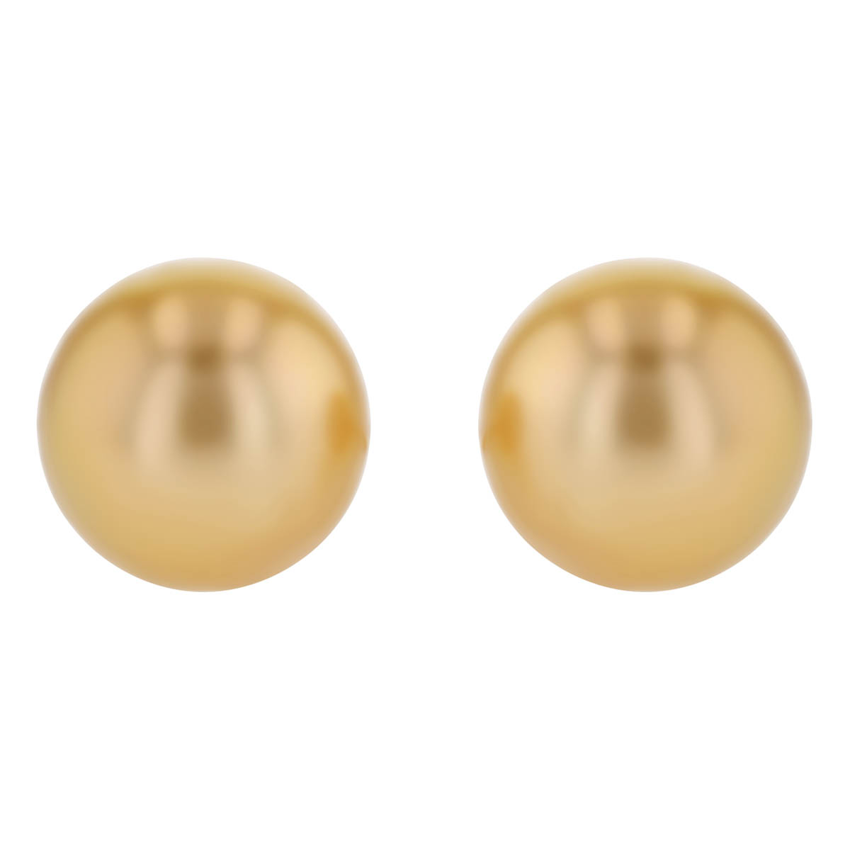 TARA Pearls Golden South Sea Cultured Pearl Stud Earrings in  Yellow Gold, 9-10 mm