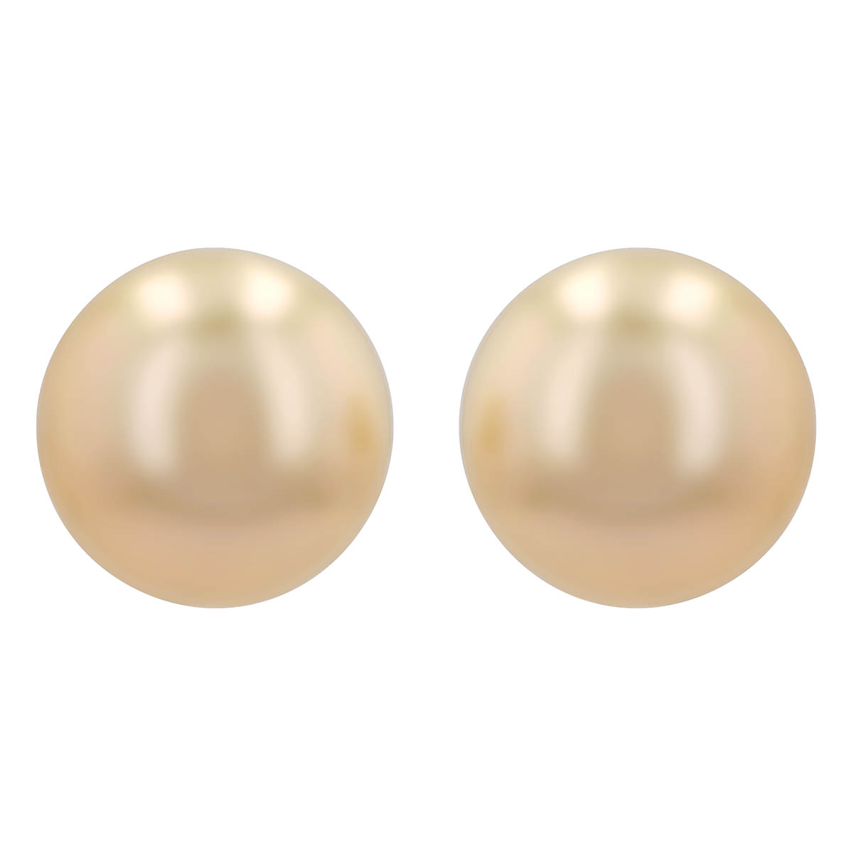 TARA Pearls Golden South Sea Cultured Pearl Stud Earrings in  Yellow Gold, 11-12 mm