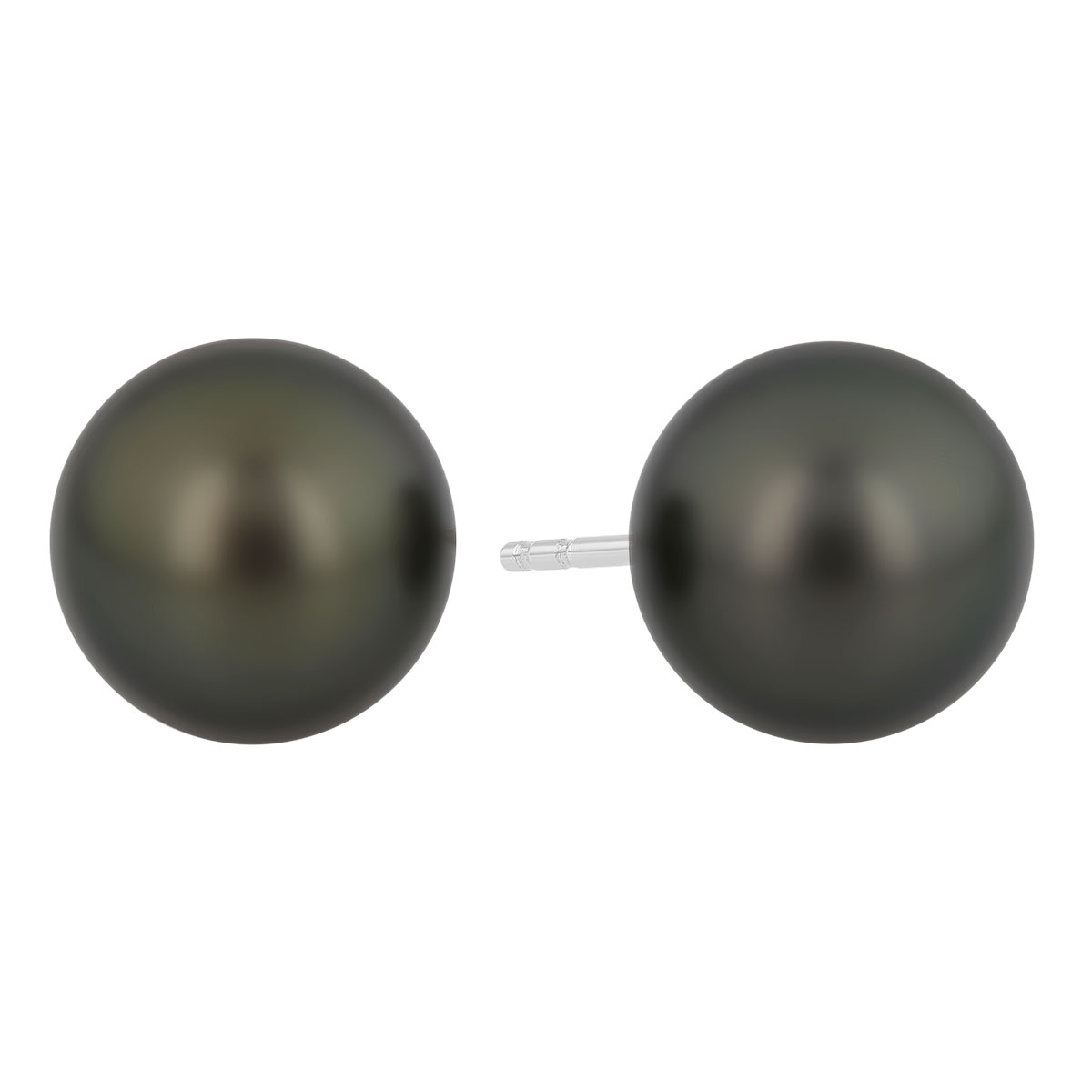 TARA Pearls Tahitian South Sea Cultured Pearl Stud Earrings in White Gold, 10-11 mm
