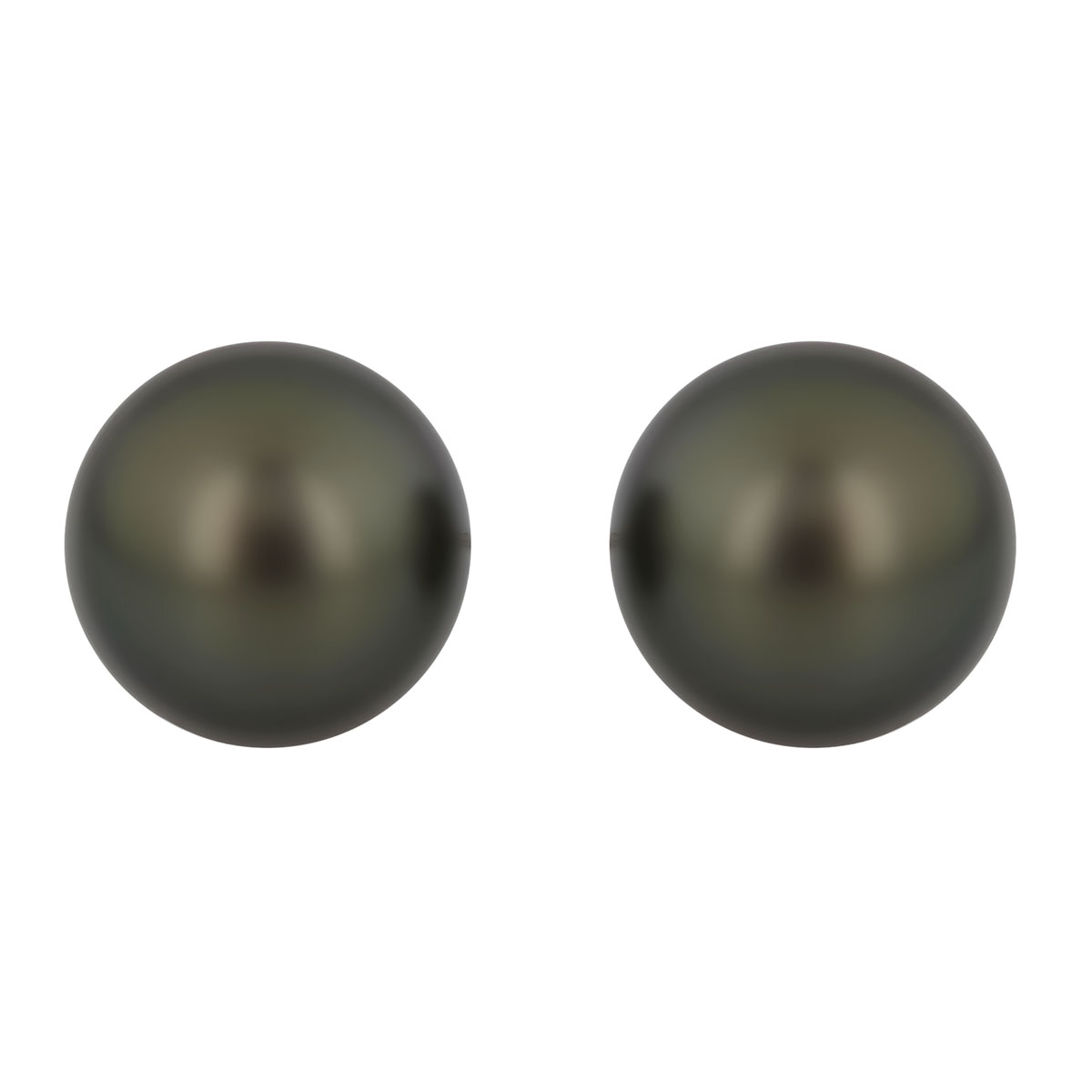 TARA Pearls Tahitian South Sea Cultured Pearl Stud Earrings in White Gold, 10-11 mm
