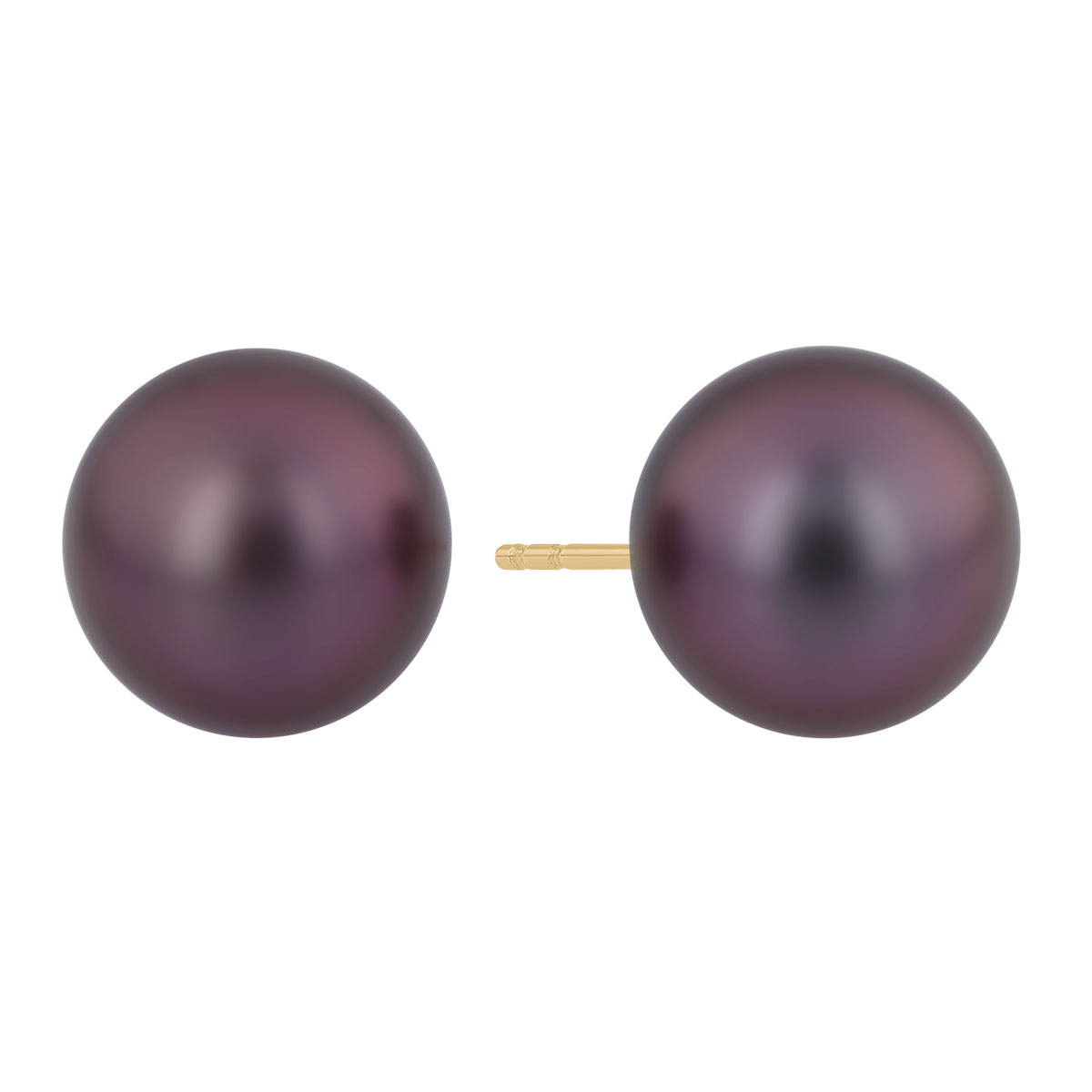 TARA Pearls Tahitian South Sea Cultured Pearl Stud Earrings in Yellow Gold, 11-12 mm