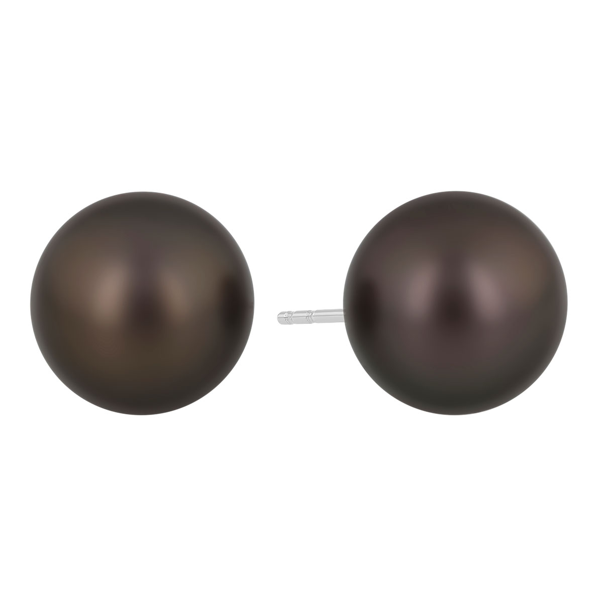 TARA Pearls Tahitian South Sea Cultured Pearl Stud Earrings in White Gold, 12-13 mm