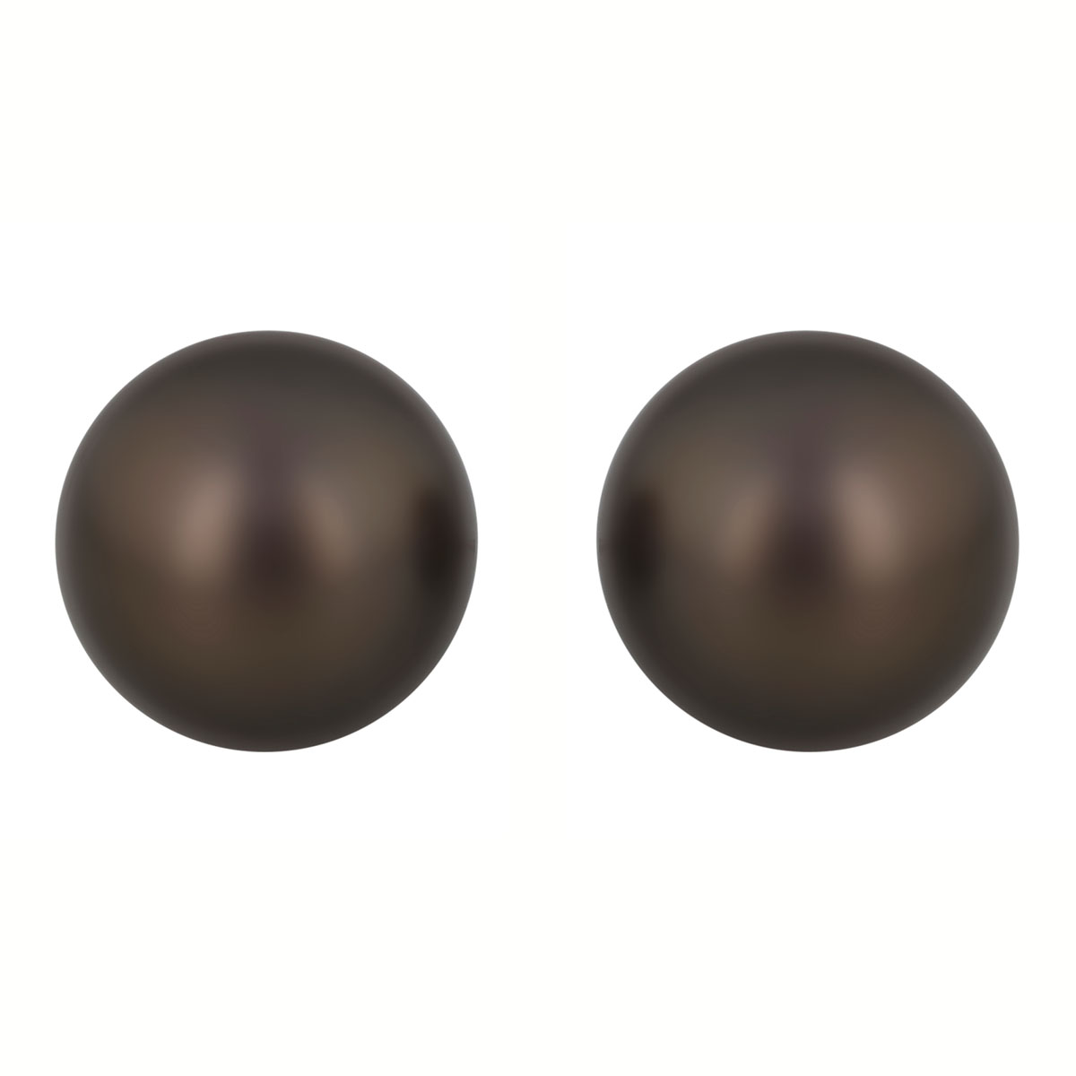 TARA Pearls Tahitian South Sea Cultured Pearl Stud Earrings in White Gold, 12-13 mm