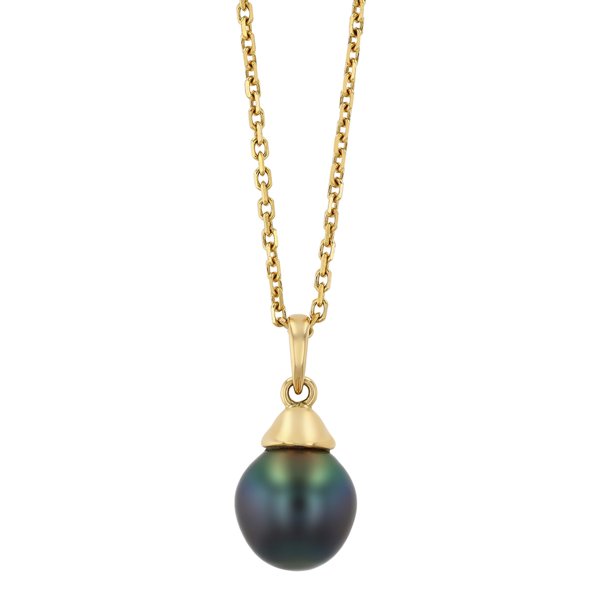 TARA Pearls Tahitian South Sea Cultured Pearl Pendant in Yellow Gold, 18