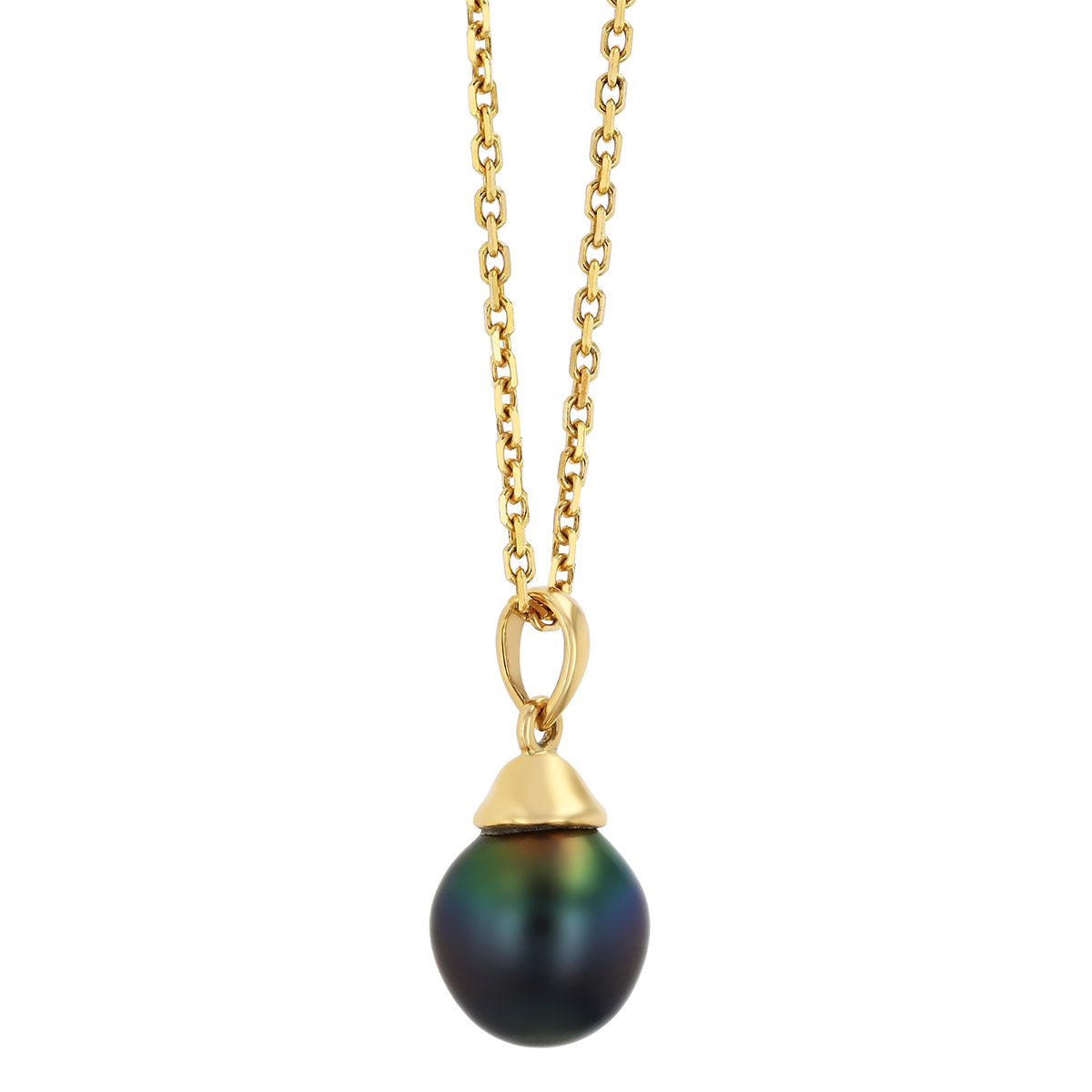 TARA Pearls Tahitian South Sea Cultured Pearl Pendant in Yellow Gold, 18