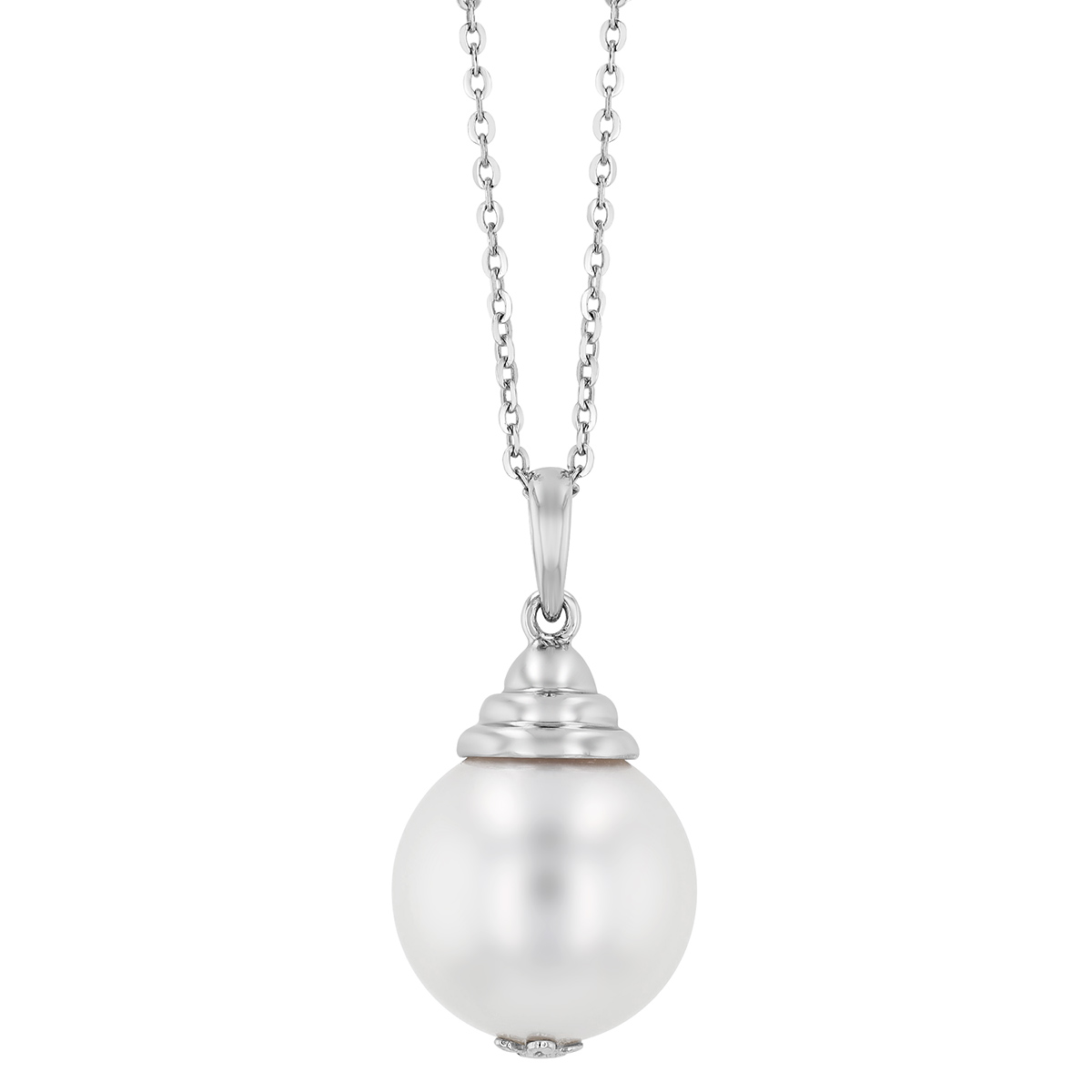 TARA Pearls White South Sea Cultured Pearl Pendant in White Gold, 18