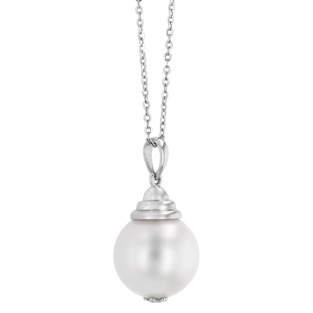 TARA Pearls White South Sea Cultured Pearl Pendant in White Gold, 18