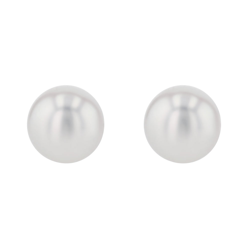 TARA Pearls Cultured Pearl Stud Earrings in White Gold, 6.5-7 mm
