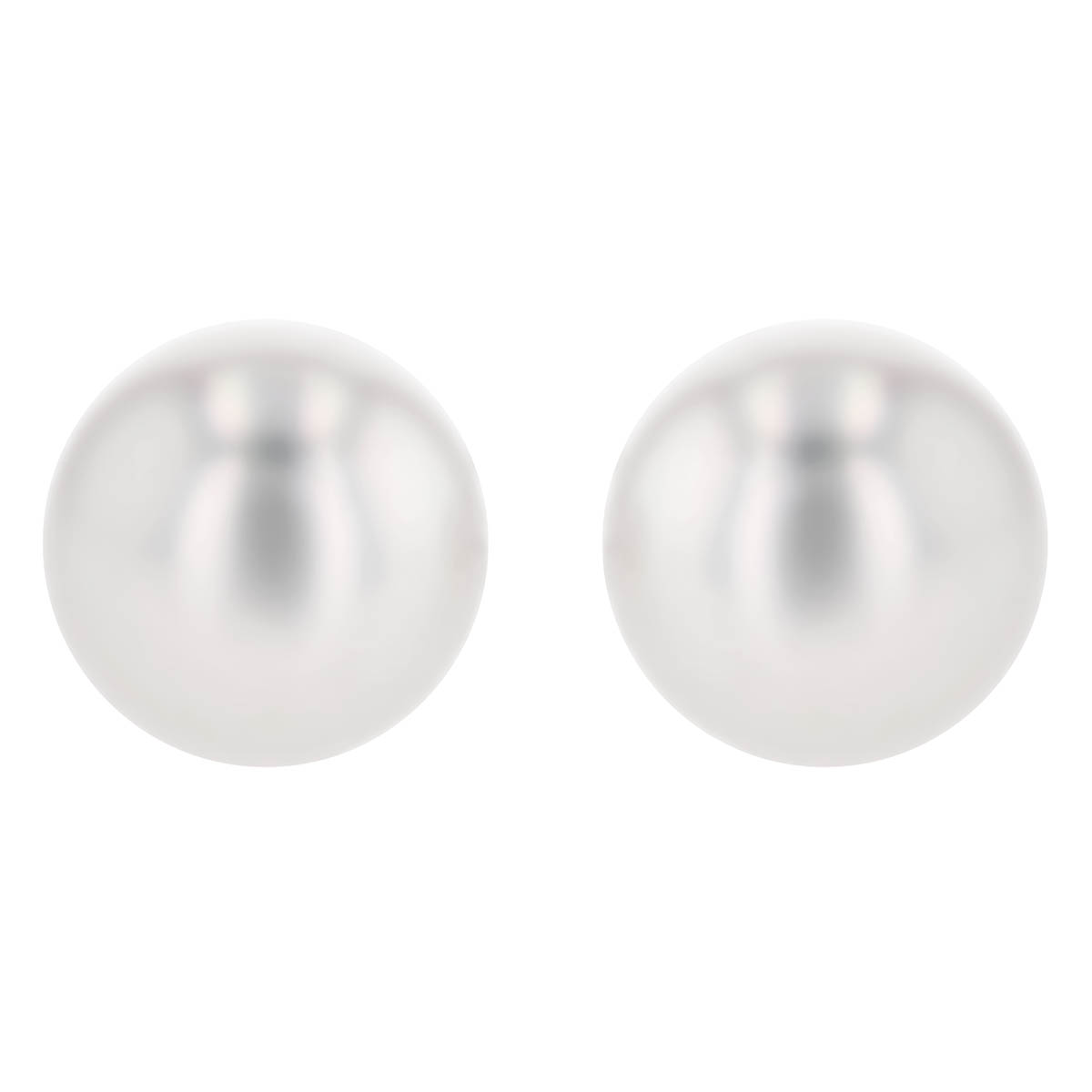 TARA Pearls White Cultured Pearl Stud Earrings in White Gold, 7.5-8 mm