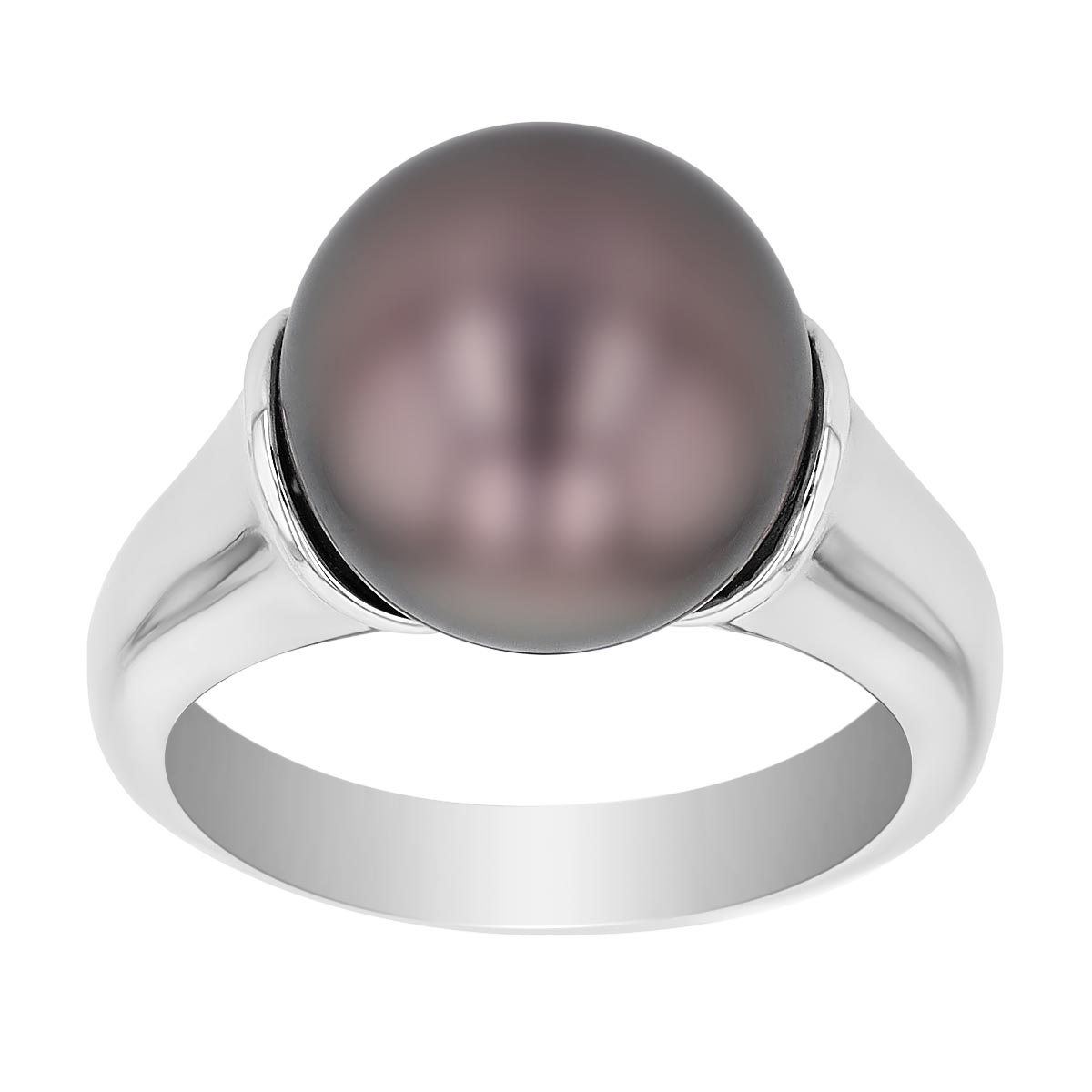 TARA Pearls Tahitian South Sea Cultured Pearl Ring in White Gold, 11-13 mm