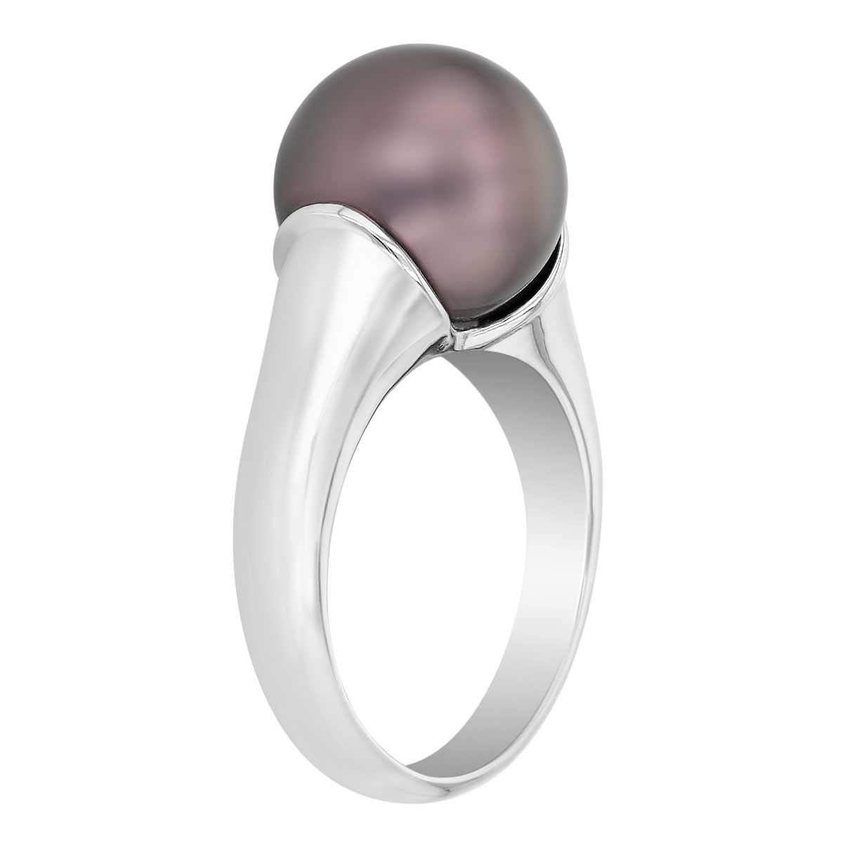 TARA Pearls Tahitian South Sea Cultured Pearl Ring in White Gold, 11-13 mm