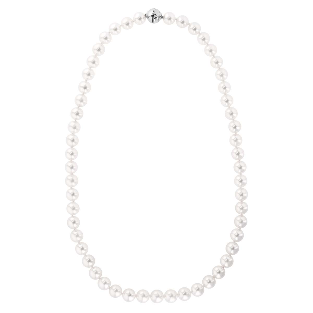 TARA Pearls White Cultured Pearl Strand Necklace in White Gold, 7.5-8 mm, 17.5