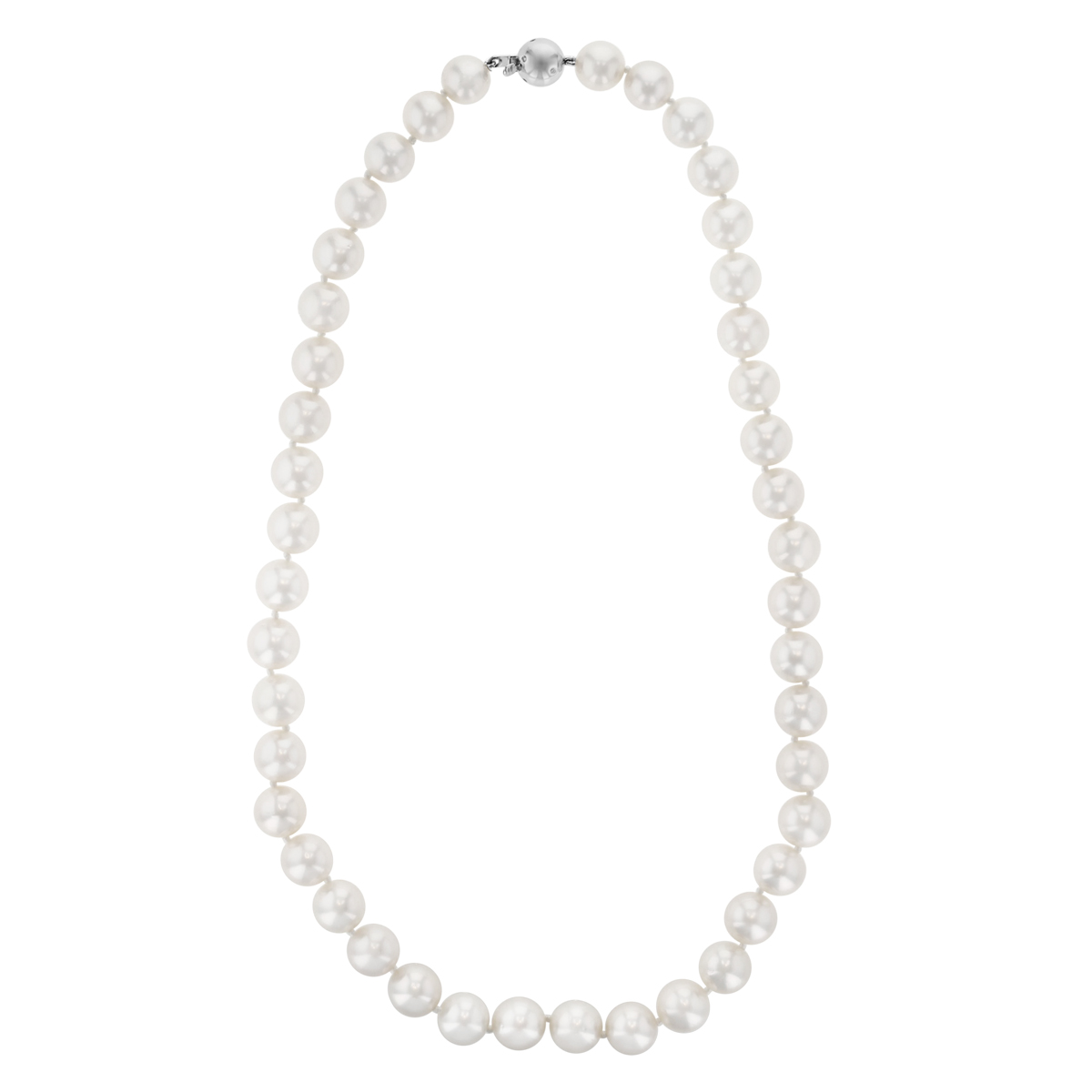 TARA Pearls South Sea Cultured Pearl Strand Necklace with Diamonds in White Gold, 17.5