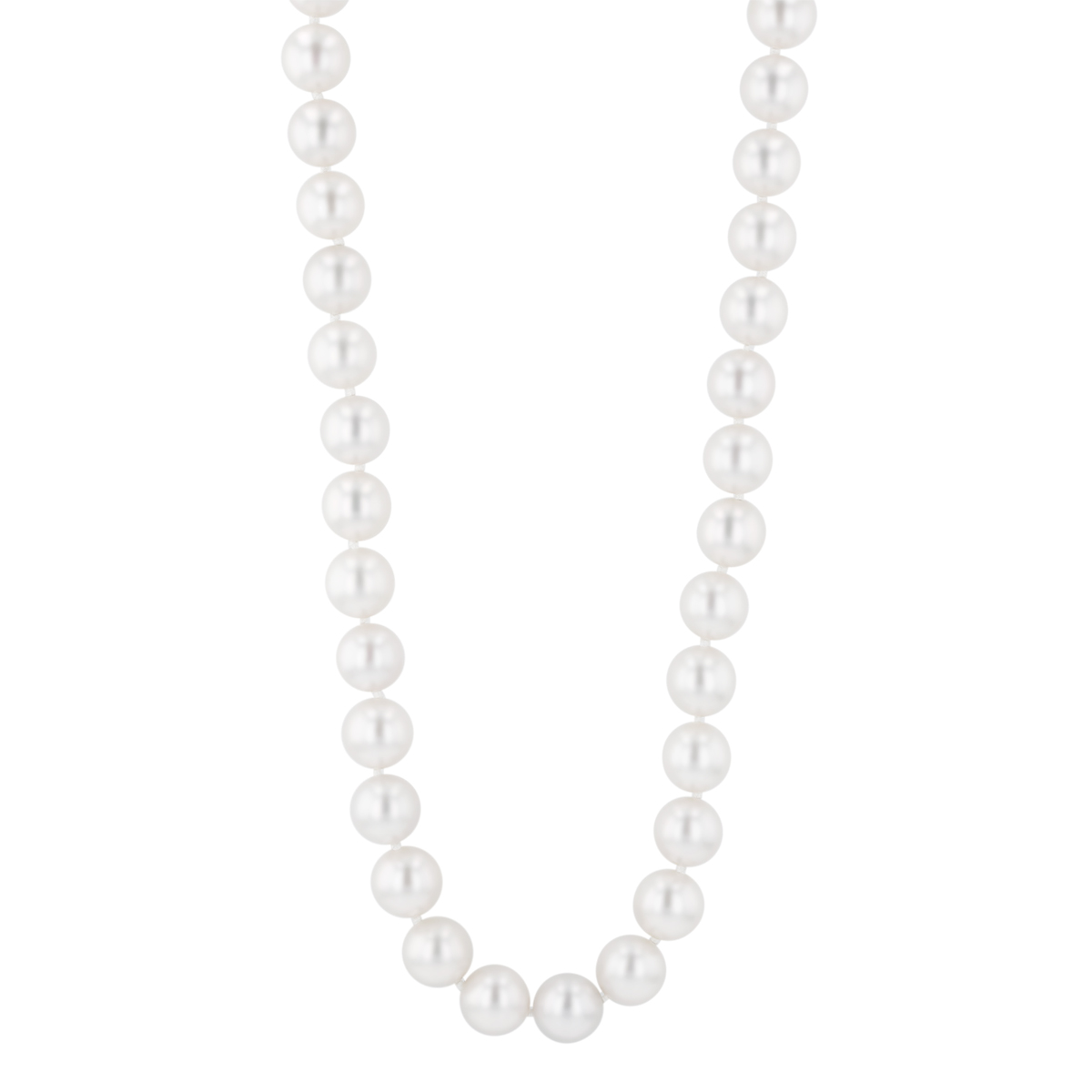 TARA Pearls South Sea Cultured Pearl Princess Strand Necklace with Diamonds in White Gold, 9-10 mm
