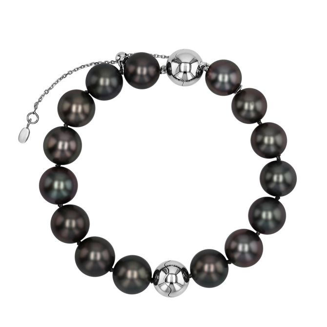 TARA Pearls Tahitian South Sea Cultured Pearl Bracelet in White Gold, 8", 11-12 mm