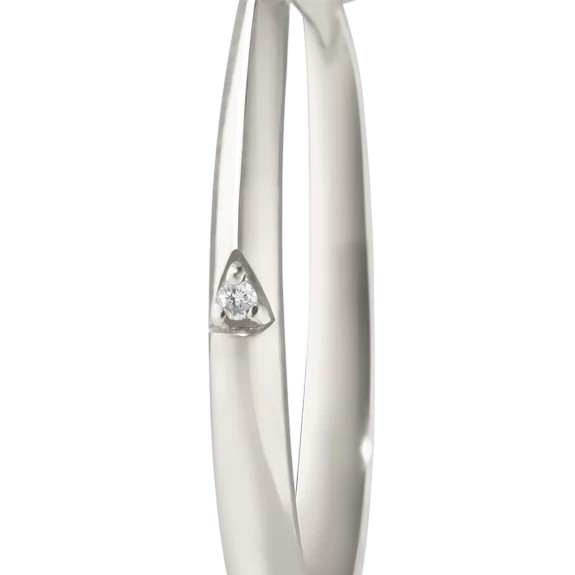 Monica Rich Kosann Points North Rock Crystal Quartz & White Sapphire Ring in Sterling Silver, Size 7