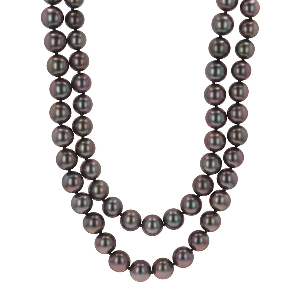 TARA Pearls Tahitian South Sea Cultured Pearl Strand Necklace in White Gold, 34.5