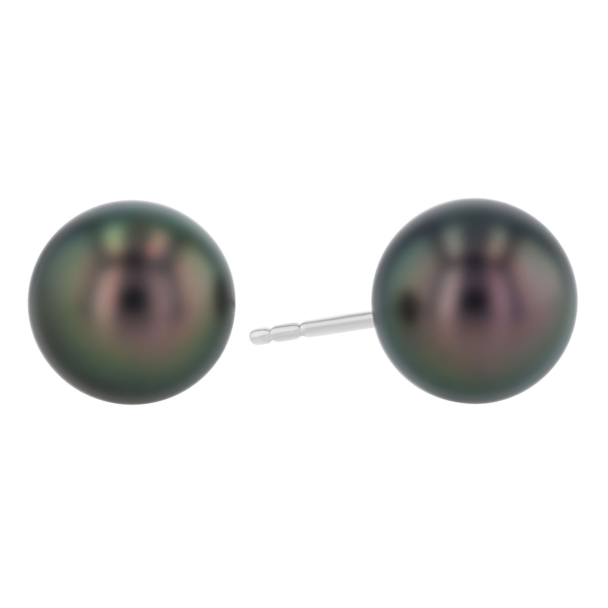 TARA Pearls Tahitian South Sea Cultured Pearl Stud Earrings in White Gold, 8-9 mm