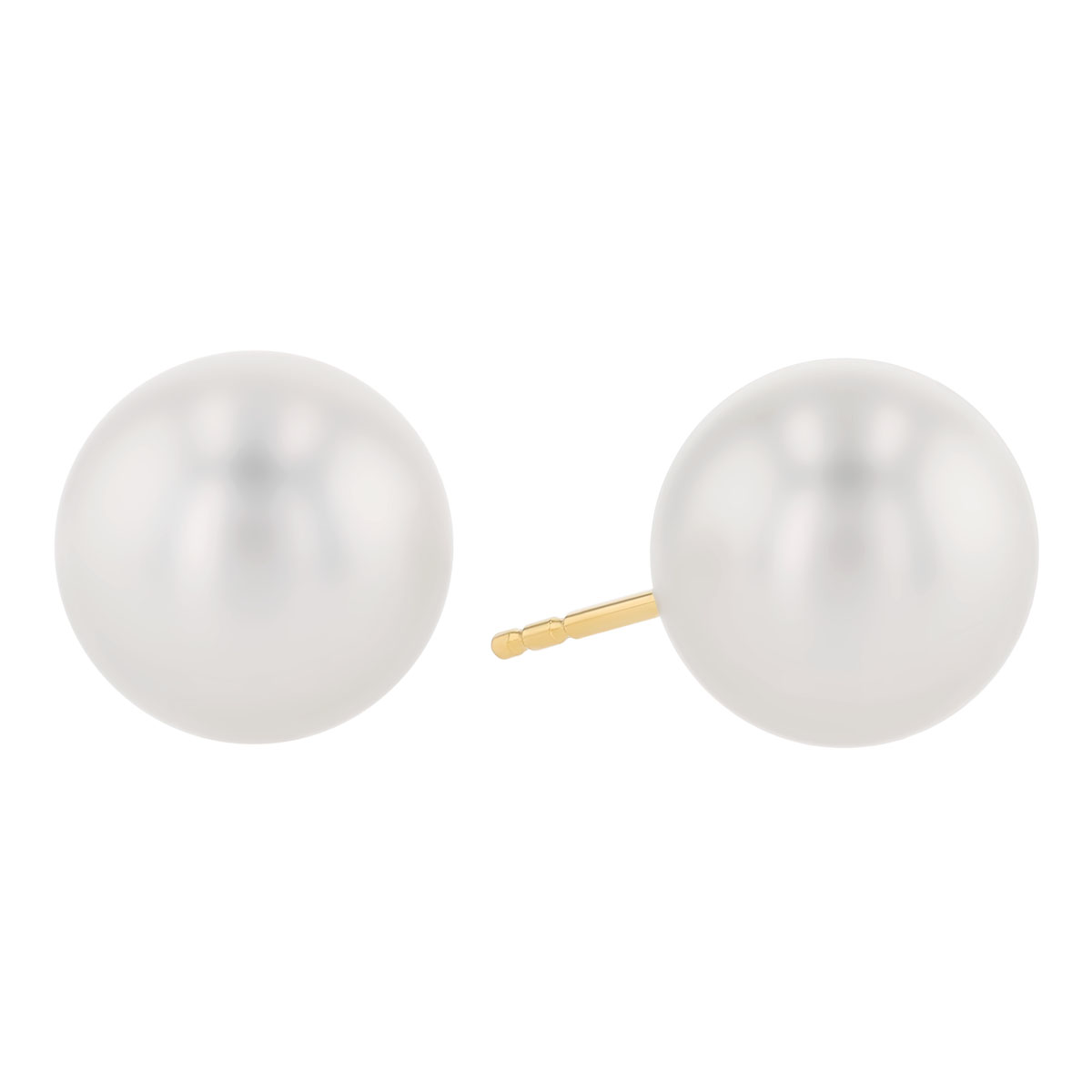 TARA Pearls South Sea Cultured Pearl Stud Earrings in Yellow Gold, 11-12 mm
