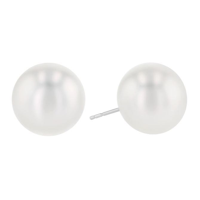 TARA Pearls South Sea Cultured Pearl Stud Earrings in White Gold, 14-15 mm