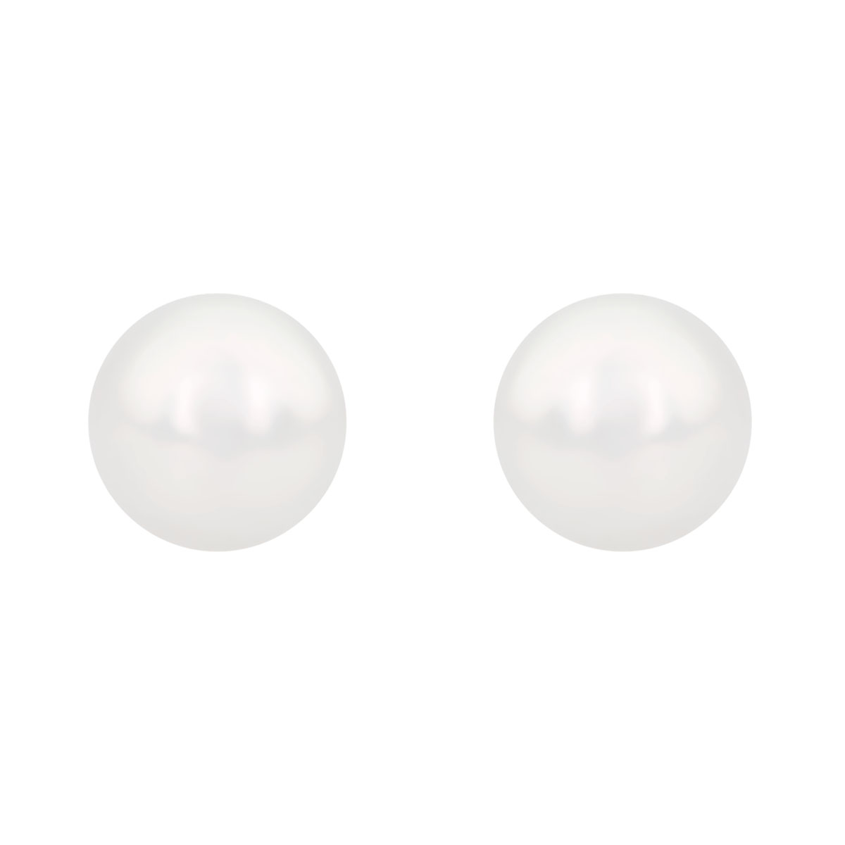 TARA Pearls Cultured Pearl Stud Earrings in White Gold, 5-5.5 mm