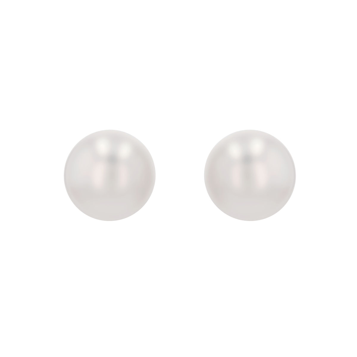 TARA Pearls Cultured Pearl Stud Earrings in Yellow Gold, 6.5-7 mm