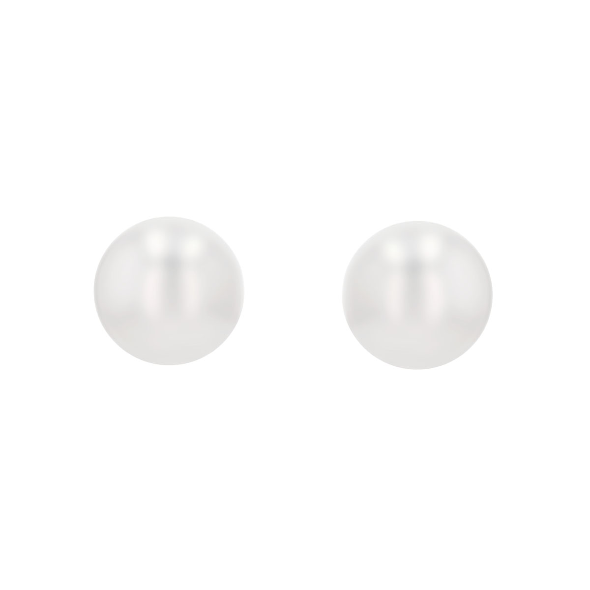 TARA Pearls Cultured Pearl Stud Earrings in Yellow Gold, 5-5.5 mm