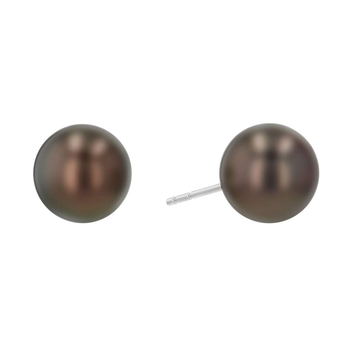 TARA Pearls Tahitian South Sea Cultured Pearl Stud Earrings in White Gold, 8-9 mm