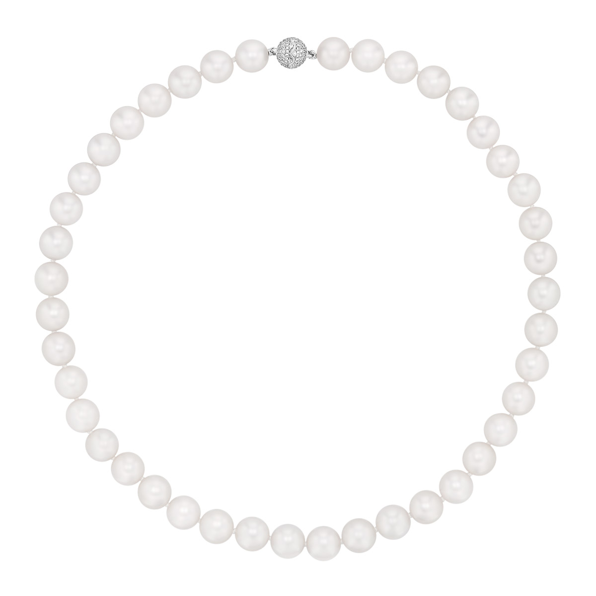 TARA Pearls Cultured Pearl Strand & Stud Earrings with Diamonds in White Gold, 17.5