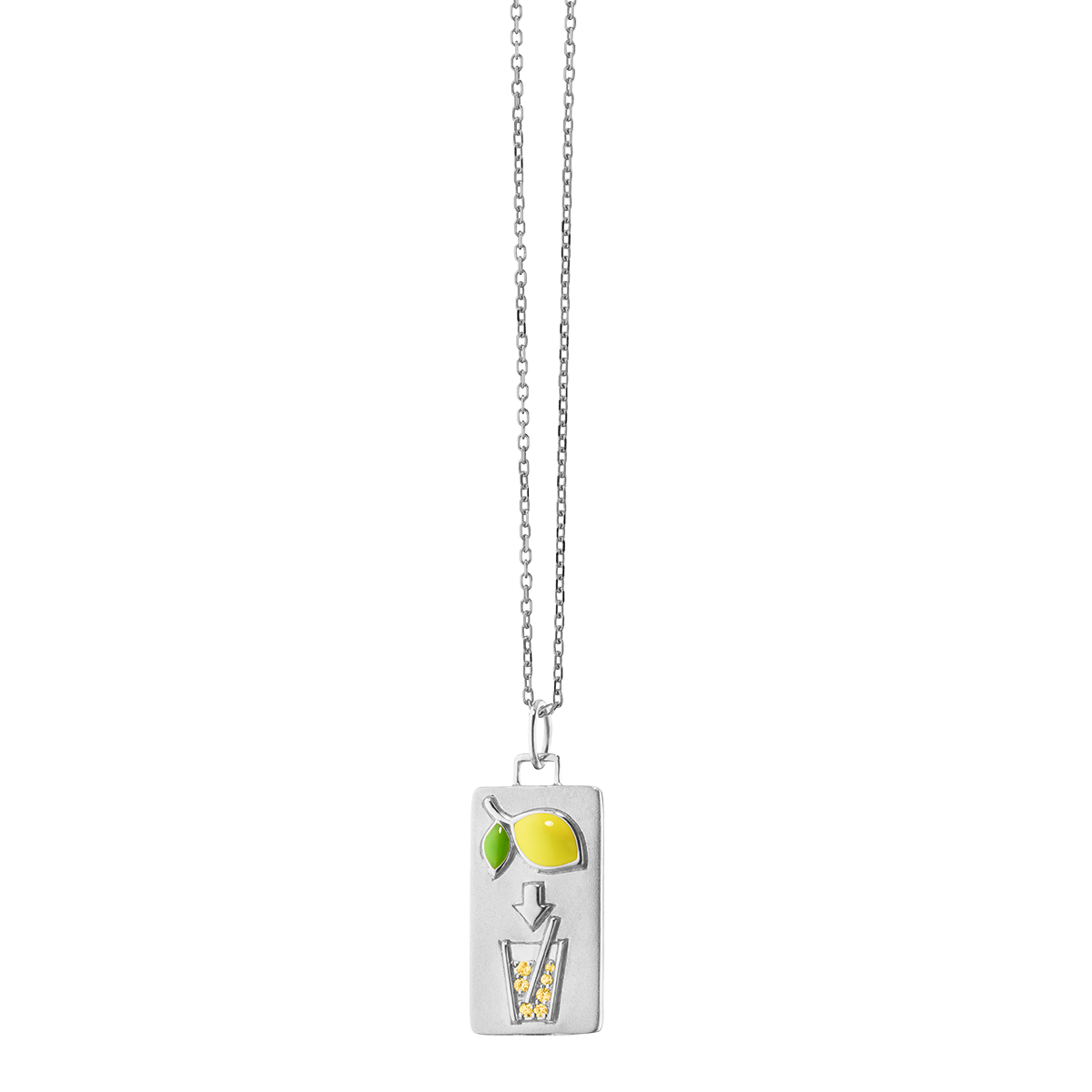 Monica Rich Kosann Yellow Sapphire & Enamel 