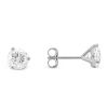Platinum Round Diamond Studs, 1.60 cttw