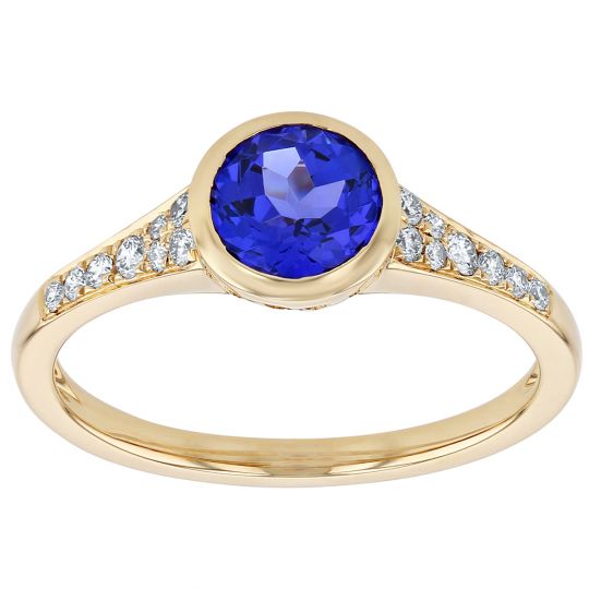 tanzanite bezel ring
