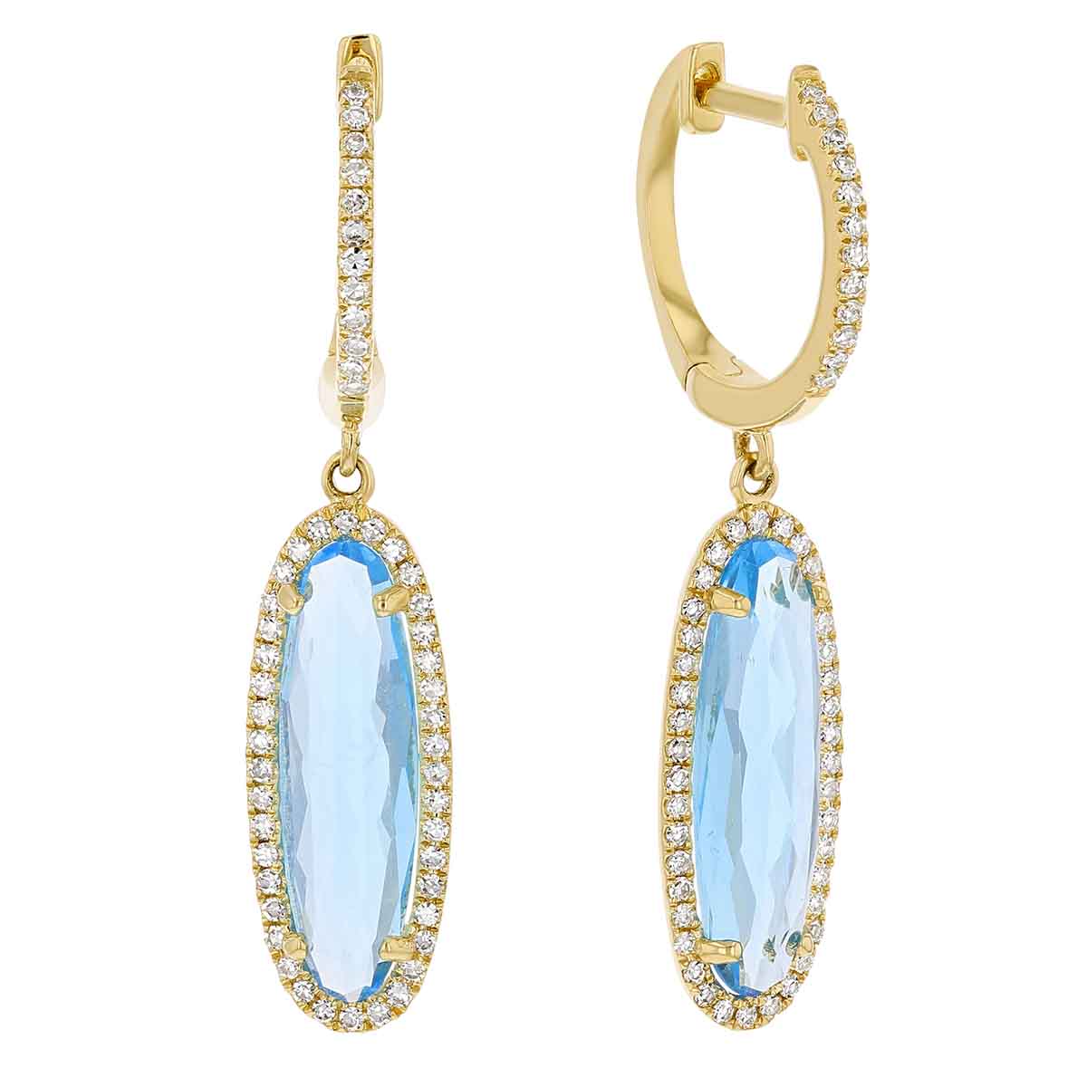 dangle hoop earrings