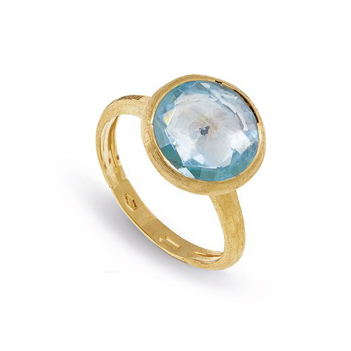 Marco Bicego 18K Yellow Gold Jaipur Blue Topaz Ring